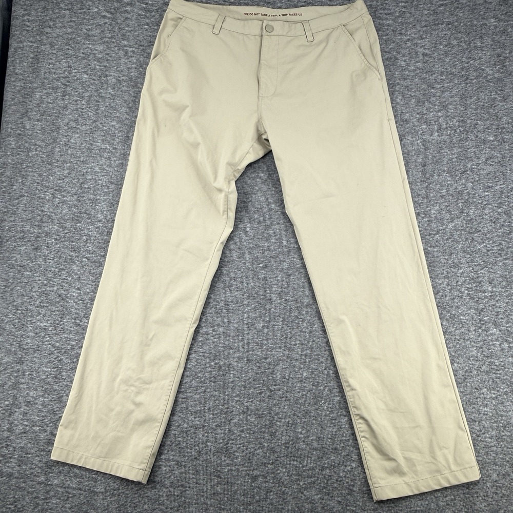 Rhone Commuter Pants Mens 36x30 Tan Khaki 5-Pocket Performance Straight 101253